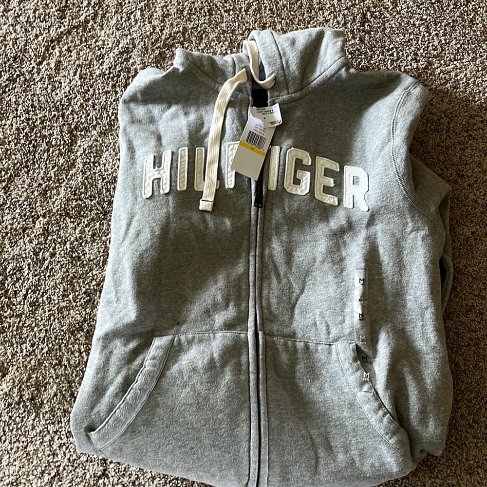 Mens zipper front hoodie